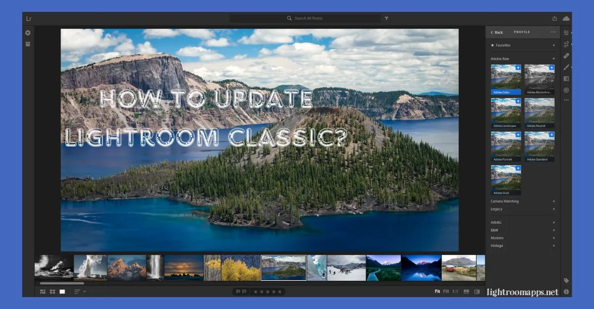 How to update Lightroom Classic