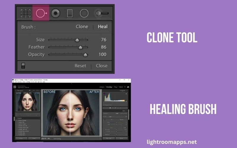 Clone tool & Healing brush