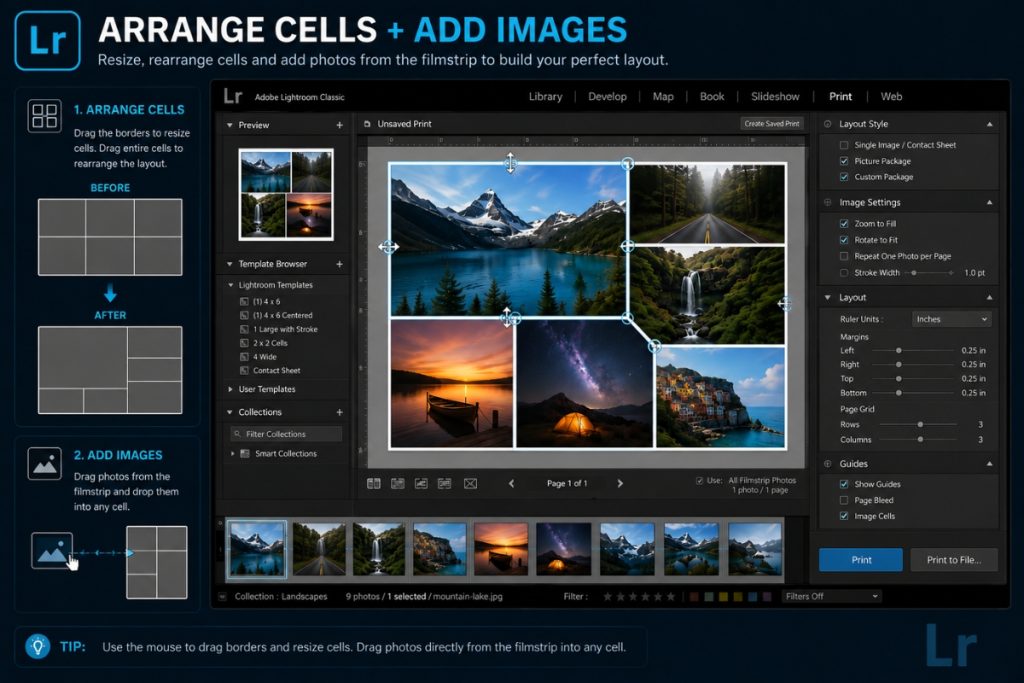 Arrange Cells