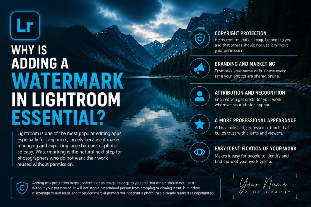 Importance of adding a lightroom watermark